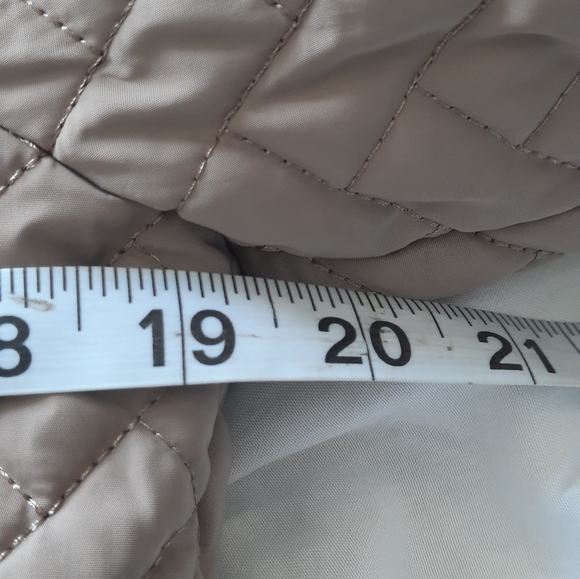 Calvin Klein Quilted Puffer Jacket Removable Hood Winter Coat Women Size Medium - Picture 7 of 8